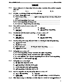 118 câu trắc nghiệm khách quan Hình học 10 Học kỳ I