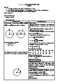 Bài dạy Đại số cơ bản 10 tiết 76, 77, 78: Góc & cung lượng giác