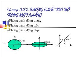 Bài giảng Hình học 10 Bài 1: Phương trình đường thẳng