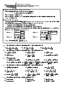 Bài tập Phương trình - Hệ phương trình bậc nh
