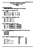 Bộ Đề kiểm tra Đại số 10