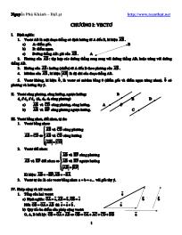 Chuyên đề Vecto đầy đủ