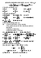 Dấu của nhị thức bậc nhất: ax + b ( với a ≠ 0)