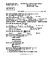 Đề kiểm tra 1 tiết môn Toán lớp 10