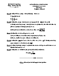 Đề kiểm tra chất lượng môn: Toán 10