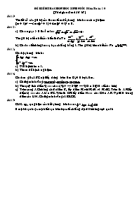 Đề kiểm tra chọn học sinh giỏi môn Toán 10