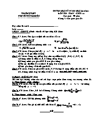 Đề mẫu thi học kì I Toán 10 số 4