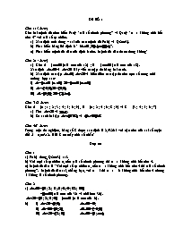 Đề ôn Đại số 10