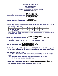 Đề tham khảo Toán 10 học kì II - Đề 13