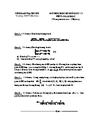 Đề thi chọn học sinh giỏi lớp 10 môn: Toán học