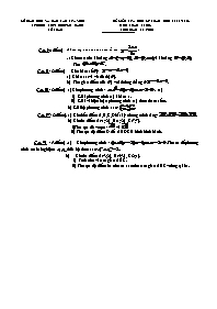 Đề thi học kỳ I trường THPT Nguyễn Đáng môn Toán- Khối 10 (Đề 5)