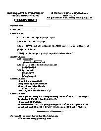 Đề thi phân ban lớp 10 môn Toán