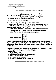 Đề thi thử vào lớp 10 THPT môn Toán