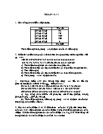 Đề Toán lớp 10 - Đề 33