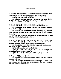 Đề Toán lớp 10 - Đề 37
