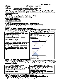 Giáo án Bám sát Đại số 10: Bài tập phép dời hình
