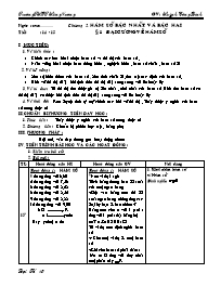 Giáo án Đại 10 - Chương II: Hàm số bậc nhất và bậc hai