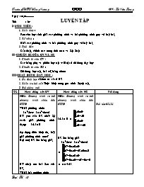 Giáo án Đại 10 - Chương IV: Bất đẳng thức và bất phương trình (phần 2)