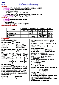 Giáo án Đại số 10 CB 4 cột tiết 16: Kiểm tra 1 tiết chương 2