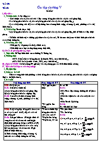 Giáo án Đại số 10 CB 4 cột tiết 52: Ôn tập chương V