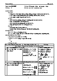 Giáo án Đại số 10 chuẩn tiết 27: Ôn tập chương III