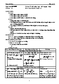 Giáo án Đại số 10 chuẩn tiết 29: Bất đẳng thức (tt)