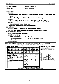 Giáo án Đại số 10 chuẩn tiết 46: Biểu đồ