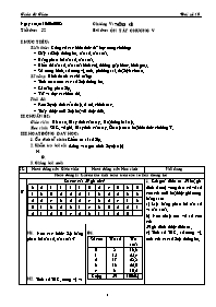 Giáo án Đại số 10 chuẩn tiết 52: Ôn tập Chương V