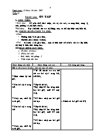 Giáo án Đại số 10 Chương 5 tiết 52: Ôn tập