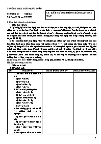 GIáo án Đại số 10 - Chương IV - Bài 3: Bất hương trình bậc hai - Bài tập