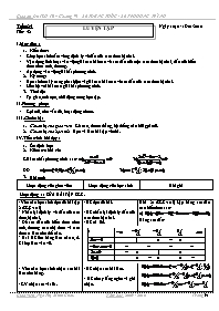 Giáo án Đại số 10 - Chương IV - Tiết 42: Luyện tập