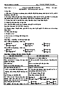 Giáo án Đại số 10 (cơ bản) Nâng cao: một số ví dụ về hệ phương trình bậc hai hai ẩn