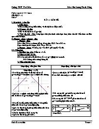 Giáo án Đại số 10 cơ bản tiết 13: Hàm số y=ax+b