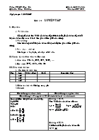 Giáo án Đại số 10 cơ bản tiết 14: Luyện tập