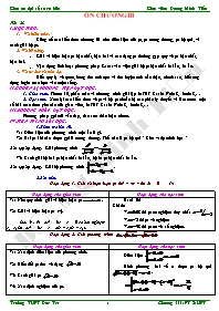 Giáo án Đại số 10 cơ bản tiết 28: Ôn chương III