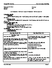 Giáo án Đại số 10 cơ bản tiết 35: Bất phương trình và hệ bất phương trình một ẩn (tiết 2)