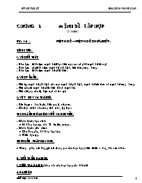 Giáo án Đại số 10- Nâng cao cả năm