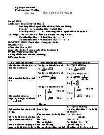 Giáo án Đại số 10 Tiết 16: Ôn tập chương II