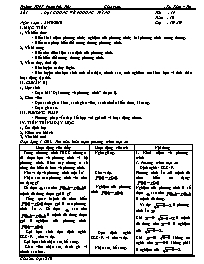 Giáo án Đại số 10 tiết 19: Đại cương về phương trình