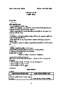 Giáo án Đại số 10 tiết 9: Luyện tập cho bài 3