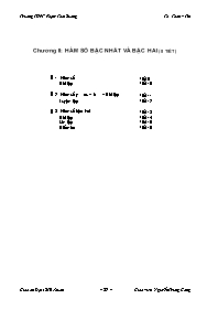 Giáo án Đại số CB 10 Bài 1: Hàm số