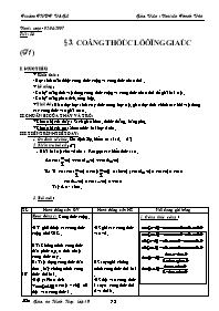 Giáo án Đại số cơ bản 10 tiết 58: Công thức l