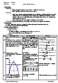 Giáo án Đại số khối 10 tiết 21: Hàm số bậc hai (tt)