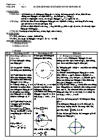 Giáo án Đại số khối 10 tiết 78: Giá trị lượng giác của góc (cung ) lượng giác