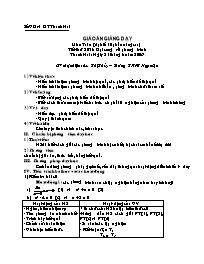 Giáo án Đại số nâng cao 10 tiết 25: Đại cương về phương trình