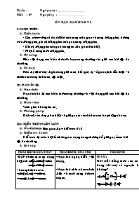 Giáo án Đại số tiết 87: Ôn tập chương VI