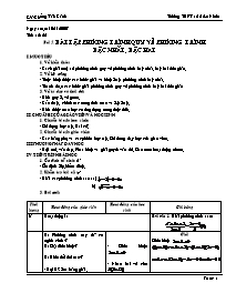 Giáo án dạy Đại số 10 cơ bản tiết 22, 23, 24