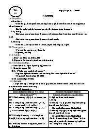 Giáo án dạy Đại số 10 tiết 10: Hàm số (2)