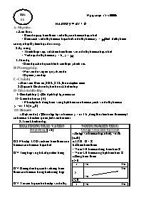 Giáo án dạy Đại số 10 tiết 11: Hàm số y = ax + b