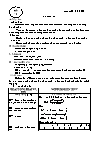 Giáo án dạy Đại số 10 tiết 42: Luyện tập